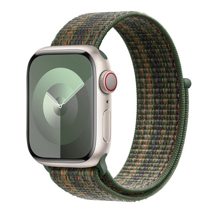 ベーシックナイロンループウォッチバンド 3Dカーブフィルム付き、Apple Watch Series 41mm用、Apple Watch Series 38mm用、Apple Watch Series 42mm用