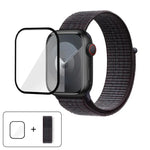 ベーシックナイロンループウォッチバンド 3Dカーブフィルム付き、Apple Watch Series 41mm用、Apple Watch Series 38mm用、Apple Watch Series 42mm用