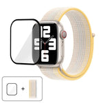 ベーシックナイロンループウォッチバンド 3Dカーブフィルム付き、Apple Watch Series 41mm用、Apple Watch Series 38mm用、Apple Watch Series 42mm用