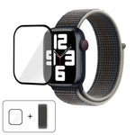ベーシックナイロンループウォッチバンド 3Dカーブフィルム付き、Apple Watch Series 41mm用、Apple Watch Series 38mm用、Apple Watch Series 42mm用