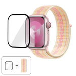 ベーシックナイロンループウォッチバンド 3Dカーブフィルム付き、Apple Watch Series 41mm用、Apple Watch Series 38mm用、Apple Watch Series 42mm用