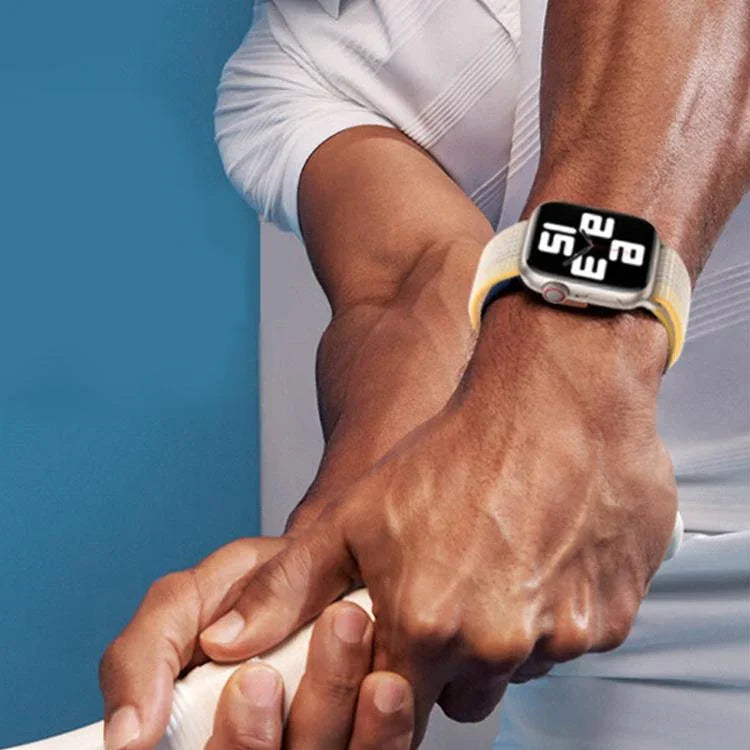 ベーシックナイロンループウォッチバンド 3Dカーブフィルム付き、Apple Watch Series 41mm用、Apple Watch Series 38mm用、Apple Watch Series 42mm用