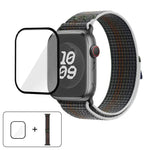 ナイロンループウォッチバンド 3Dカーブフィルム付き、Apple Watch Series 10 46mm用、Apple Watch Series 10 42mm用、Apple Watch Series 44mm用