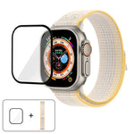 ナイロンループウォッチバンド 3Dカーブフィルム付き、Apple Watch Series 40mm用、Apple Watch Ultra 2 / 1 49mm用、Apple Watch Series 45mm用