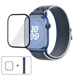 ナイロンループウォッチバンド 3Dカーブフィルム付き、Apple Watch Series 41mm用、Apple Watch Series 38mm用、Apple Watch Series 42mm用