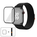 ナイロンループウォッチバンド 3Dカーブフィルム付き、Apple Watch Series 41mm用、Apple Watch Series 38mm用、Apple Watch Series 42mm用