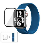 Milanese Stainless Steel Watch Band with 3D Curved Film, For Apple Watch Series 10 46mm, For Apple Watch Series 10 42mm, For Apple Watch Series 44mm
