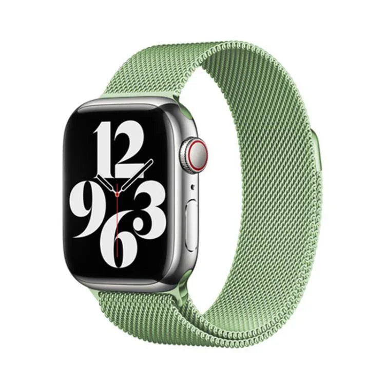 3Dカーブフィルム付きミラネーゼステンレススチール時計バンド、Apple Watch Series 40mm用、Apple Watch Ultra 2 / 1 49mm用、Apple Watch Series 45mm用