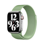 3Dカーブフィルム付きミラネーゼステンレススチール時計バンド、Apple Watch Series 41mm用、Apple Watch Series 38mm用、Apple Watch Series 42mm用