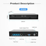 SriHome NVS005-POE065 3MP HD 4チャンネル POEカメラ ネットワークビデオレコーダーキット、3MP 4チャンネル
