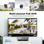 SriHome NVS005-POE065 3MP HD 4チャンネル POEカメラ ネットワークビデオレコーダーキット、3MP 4チャンネル