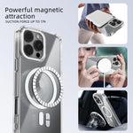 ABEEL MagSafe 磁気カラ―リング耐傷透明フォンケース、iPhone 13 Pro Max用、iPhone 13 Pro用、iPhone 13用