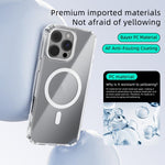 ABEEL MagSafe 磁気カラ―リング耐傷透明フォンケース、iPhone 13 Pro Max用、iPhone 13 Pro用、iPhone 13用