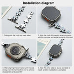 xDfind サンペタルメタル時計バンド、Apple Watch 42 / 44 / 45 / 46 / 49mm用、Apple Watch 38 / 40 / 41 / S10 42mm用