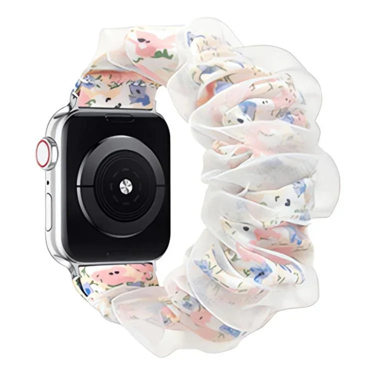 xDfind ポリエステルハイブリッドオーガンザ二重層時計バンド、Apple Watch 42 / 44 / 45 / 46 / 49mm用、Apple Watch 38 / 40 / 41 / S10 42mm用