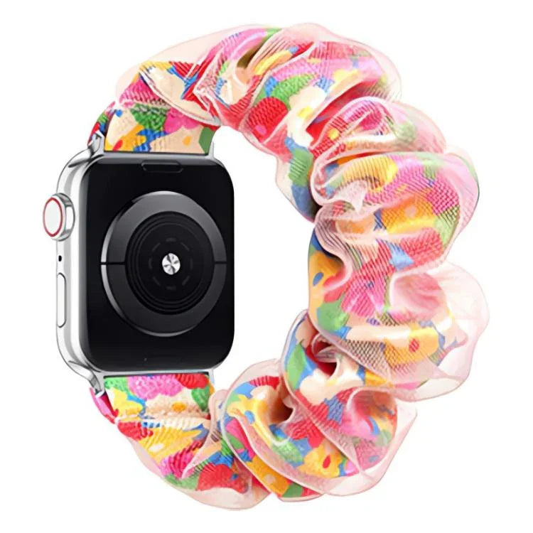 xDfind ポリエステルハイブリッドオーガンザ二重層時計バンド、Apple Watch 42 / 44 / 45 / 46 / 49mm用、Apple Watch 38 / 40 / 41 / S10 42mm用