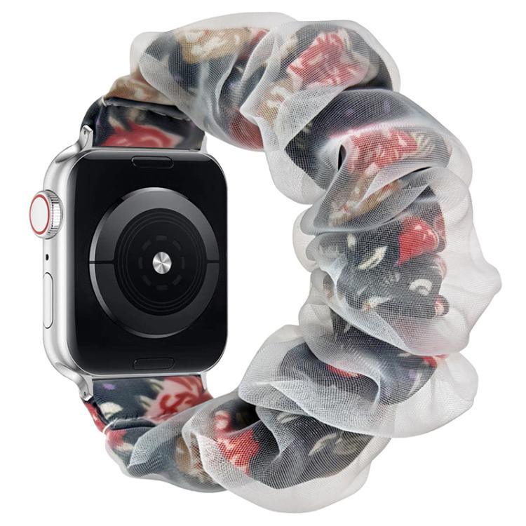 xDfind ポリエステルハイブリッドオーガンザ二重層時計バンド、Apple Watch 42 / 44 / 45 / 46 / 49mm用、Apple Watch 38 / 40 / 41 / S10 42mm用