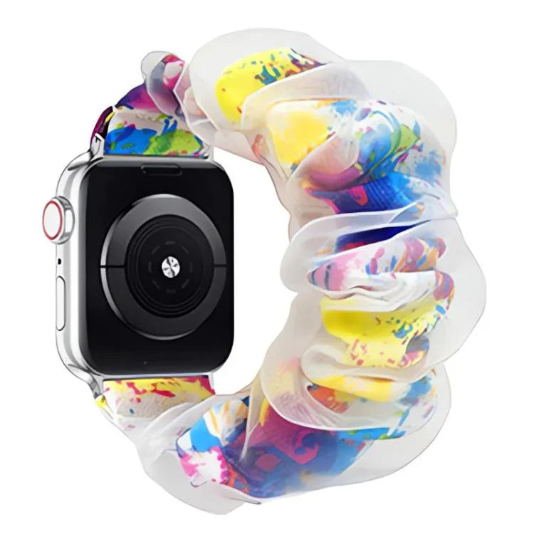 xDfind ポリエステルハイブリッドオーガンザ二重層時計バンド、Apple Watch 42 / 44 / 45 / 46 / 49mm用、Apple Watch 38 / 40 / 41 / S10 42mm用