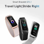 GTL1 0.96インチ TFTスクリーン フィットネストラッカースマートリストバンド、心拍数モニタリング対応