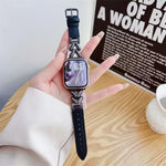 xDfind V字型メタルハイブリッドレザー時計バンド、Apple Watch 42 / 44 / 45 / 46 / 49mm用、Apple Watch 38 / 40 / 41 / S10 42mm用