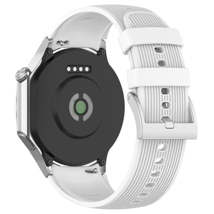 xDfind Silver Buckle Silicone Watch Band, For OPPO Watch X / X2 / OnePlus Watch 2
