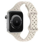 xDfind バタフライバックル編み込みシリコン時計バンド、Apple Watch 42 / 44 / 45 / 46 / 49mm用、Apple Watch 38 / 40 / 41 / S10 42mm用