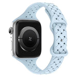 xDfind バタフライバックル編み込みシリコン時計バンド、Apple Watch 42 / 44 / 45 / 46 / 49mm用、Apple Watch 38 / 40 / 41 / S10 42mm用