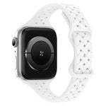 xDfind バタフライバックル編み込みシリコン時計バンド、Apple Watch 42 / 44 / 45 / 46 / 49mm用、Apple Watch 38 / 40 / 41 / S10 42mm用