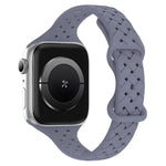 xDfind バタフライバックル編み込みシリコン時計バンド、Apple Watch 42 / 44 / 45 / 46 / 49mm用、Apple Watch 38 / 40 / 41 / S10 42mm用