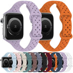xDfind バタフライバックル編み込みシリコン時計バンド、Apple Watch 42 / 44 / 45 / 46 / 49mm用、Apple Watch 38 / 40 / 41 / S10 42mm用
