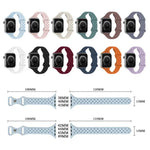 xDfind バタフライバックル編み込みシリコン時計バンド、Apple Watch 42 / 44 / 45 / 46 / 49mm用、Apple Watch 38 / 40 / 41 / S10 42mm用