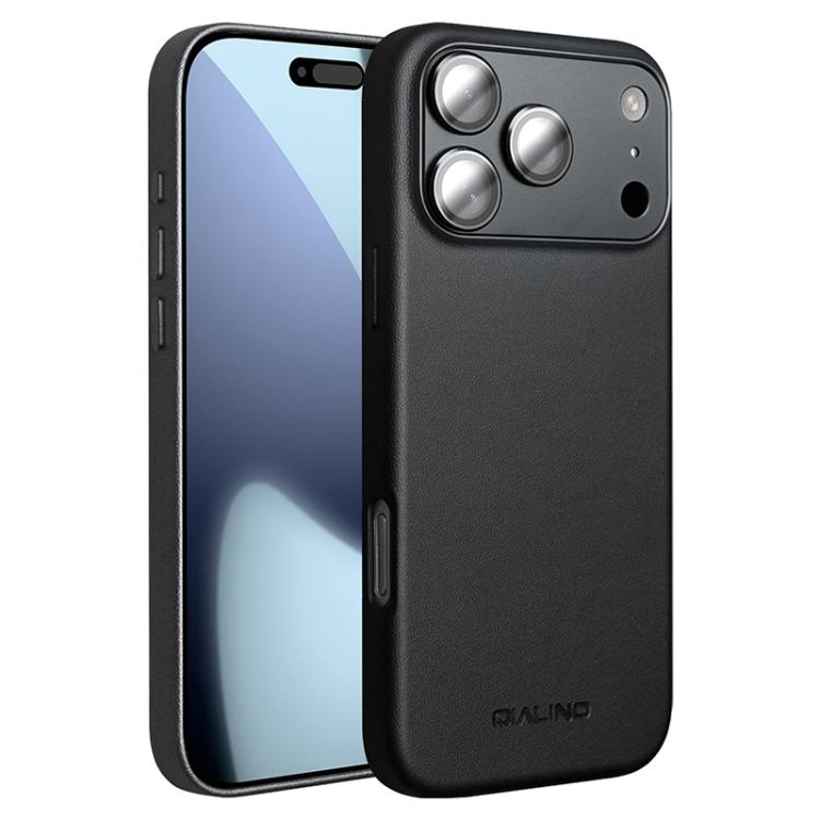 QIALINO テクノロジーレザー MagSafeスマホケース、iPhone 17 Pro Max用、iPhone 17 Pro用、iPhone 17用、iPhone Air用