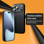 QIALINO テクノロジーレザー MagSafeスマホケース、iPhone 17 Pro Max用、iPhone 17 Pro用、iPhone 17用、iPhone Air用