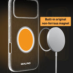 QIALINO テクノロジーレザー MagSafeスマホケース、iPhone 17 Pro Max用、iPhone 17 Pro用、iPhone 17用、iPhone Air用