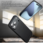 QIALINO テクノロジーレザー MagSafeスマホケース、iPhone 17 Pro Max用、iPhone 17 Pro用、iPhone 17用、iPhone Air用