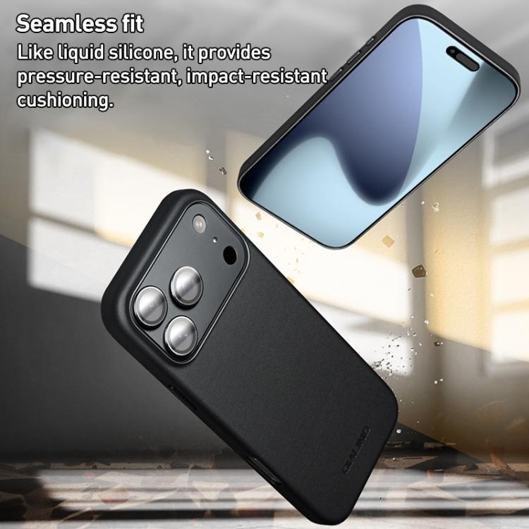 QIALINO テクノロジーレザー MagSafeスマホケース、iPhone 17 Pro Max用、iPhone 17 Pro用、iPhone 17用、iPhone Air用