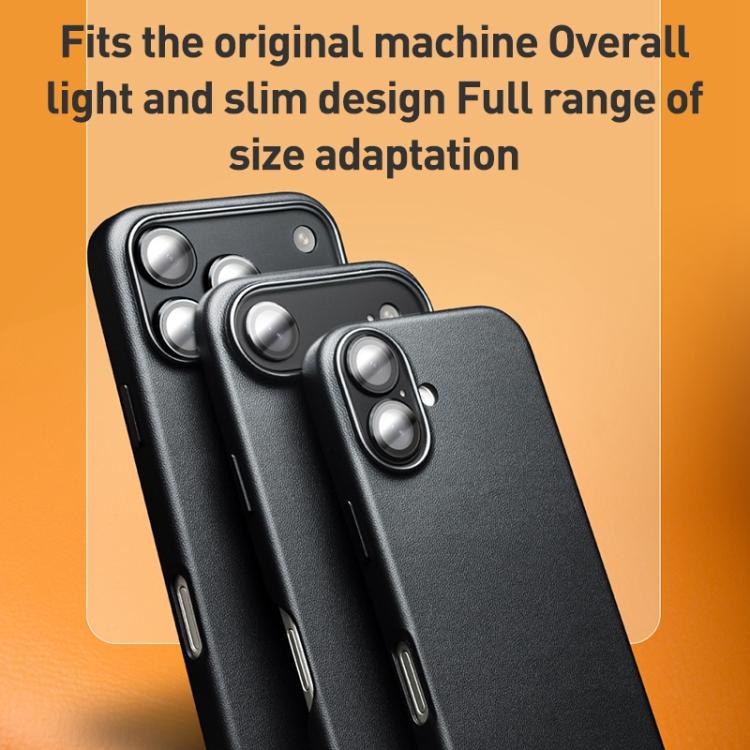 QIALINO テクノロジーレザー MagSafeスマホケース、iPhone 17 Pro Max用、iPhone 17 Pro用、iPhone 17用、iPhone Air用