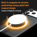 QIALINO テクノロジーレザー MagSafeスマホケース、iPhone 17 Pro Max用、iPhone 17 Pro用、iPhone 17用、iPhone Air用