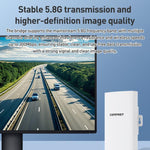 COMFAST CF-E113A V2 5.8GHz 300Mbps 11dBi 監視用ブリッジ WiFiリピーターセット、AUプラグ、EUプラグ、USプラグ、UKプラグ