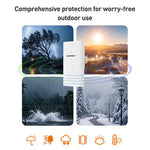 COMFAST CF-E113A V2 5.8GHz 300Mbps 11dBi 監視用ブリッジ WiFiリピーターセット、AUプラグ、EUプラグ、USプラグ、UKプラグ