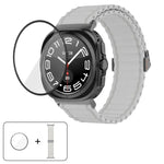 マリンループナイロンウォッチバンド 3Dカーブフィルム付き、Samsung Galaxy Watch Ultra 2025用、Samsung Galaxy Watch Ultra 47mm用