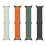 マリンループナイロンウォッチバンド 3Dカーブフィルム付き、Samsung Galaxy Watch Ultra 2025用、Samsung Galaxy Watch Ultra 47mm用
