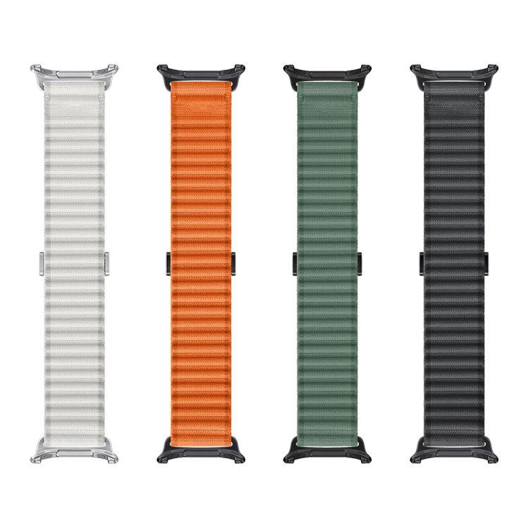 マリンループナイロンウォッチバンド 3Dカーブフィルム付き、Samsung Galaxy Watch Ultra 2025用、Samsung Galaxy Watch Ultra 47mm用
