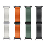 マリンループナイロンウォッチバンド 3Dカーブフィルム付き、Samsung Galaxy Watch Ultra 2025用、Samsung Galaxy Watch Ultra 47mm用