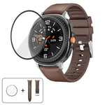 シリコンレザースキンウォッチバンド 3Dカーブフィルム付き、Samsung Galaxy Watch8 Classic 46mm用、Samsung Galaxy Watch8 44mm用、Samsung Galaxy Watch8 40mm用