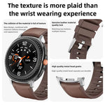シリコンレザースキンウォッチバンド 3Dカーブフィルム付き、Samsung Galaxy Watch8 Classic 46mm用、Samsung Galaxy Watch8 44mm用、Samsung Galaxy Watch8 40mm用