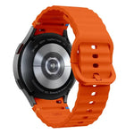 ウェーブステッチシリコンウォッチバンド 3Dカーブフィルム付き、Samsung Galaxy Watch4 Active 40mm用、Samsung Galaxy Watch4 Active 44mm用