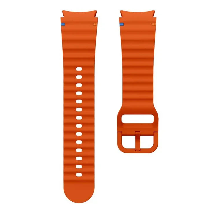ウェーブステッチシリコンウォッチバンド 3Dカーブフィルム付き、Samsung Galaxy Watch4 Active 40mm用、Samsung Galaxy Watch4 Active 44mm用