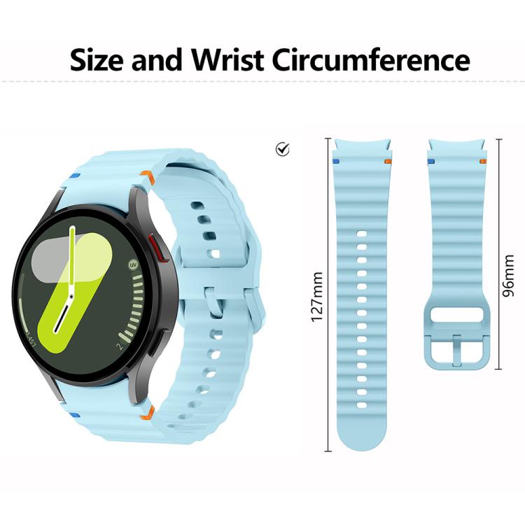 波縫いシリコンウォッチバンド 3Dカーブフィルム付き、Samsung Galaxy Watch4 Classic 46mm用、Samsung Galaxy Watch4 Classic 42mm用、Samsung Galaxy Watch5 Active 40mm用、Samsung Galaxy Watch5 Active 44mm用