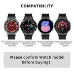 ミラネーゼマグネティックステンレススチールウォッチバンド（3Dカーブフィルム付き）、Samsung Galaxy Watch FE 40mm用、Samsung Galaxy Watch7 44mm用、Samsung Galaxy Watch7 40mm用、Samsung Galaxy Watch6 Classic 47mm用、Samsung Galaxy Watch6 44mm用